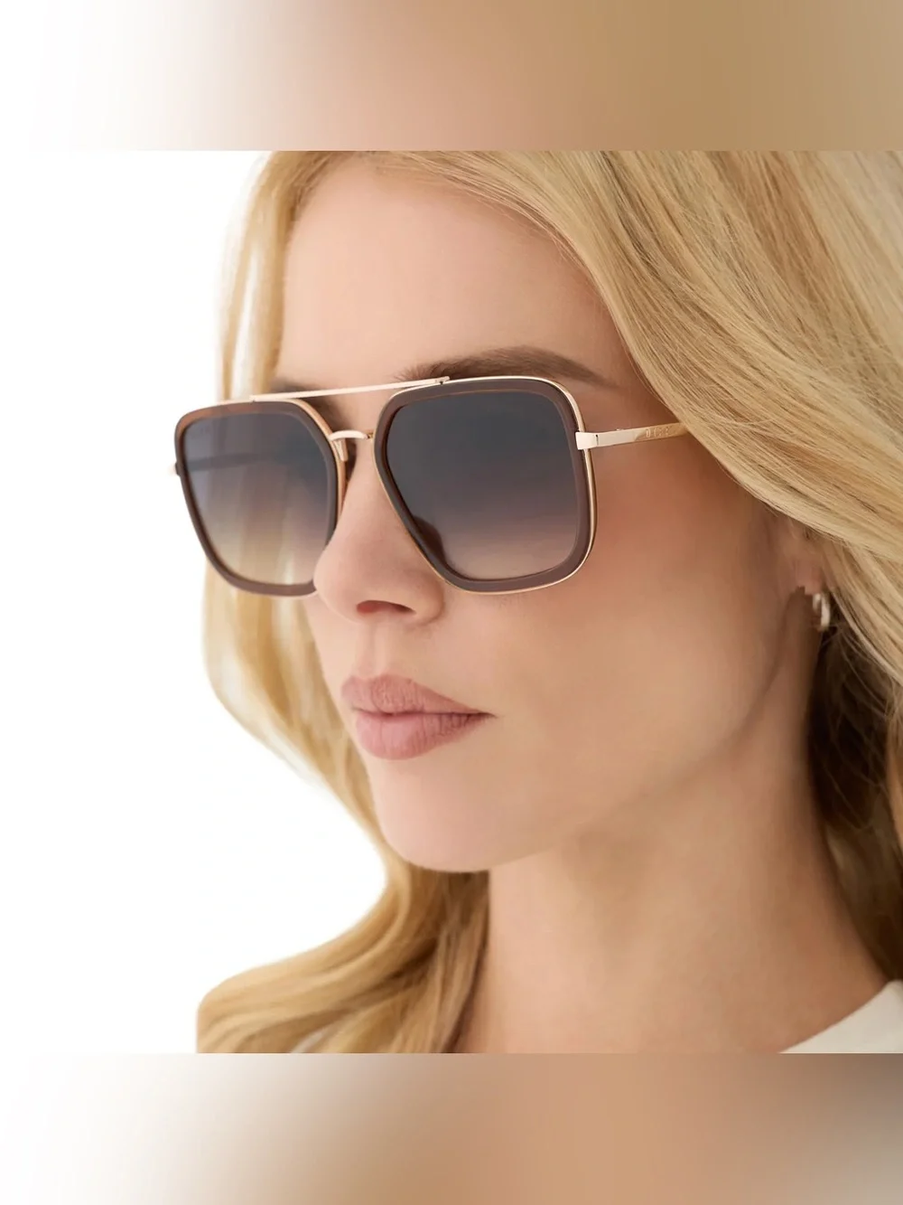 ✨ NEW/ DIFF Charitable Eyewear SUNGLASSES-Jordan : Avatar Style / Whiskey Gold